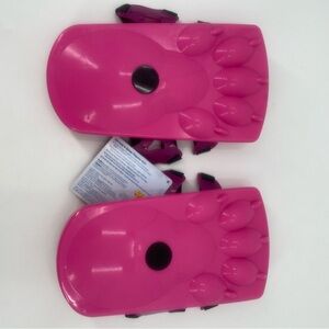 Sno-Stompers Kids Bear Tracks Claws Footprints Snow Play Pink Ideal up to Size 5